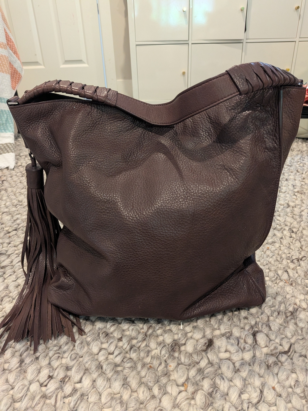 AllSaints North South leather bag